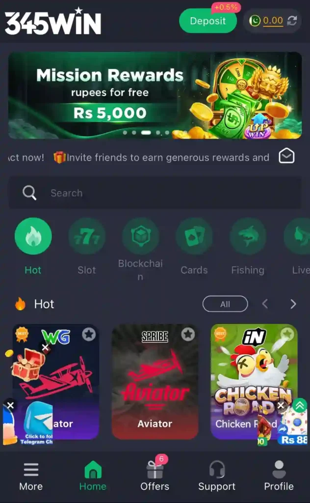 345 Win game APK download free for android in Pakistan