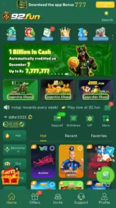 92FUN GAME APK DOWNLOAD OFFICIAL APP FOR FREE