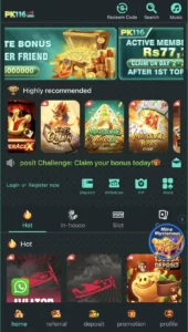 PK116 game download free for android and iOS in Pakistan
